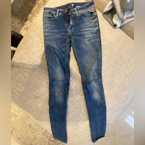Replay blue skinny ripped jeans -Size 24